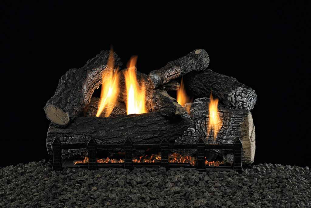 Slope Glaze Burners and Matching Log Sets - American Heritage Fireplace